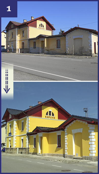 Kaplice – Renovace objektu nádraží